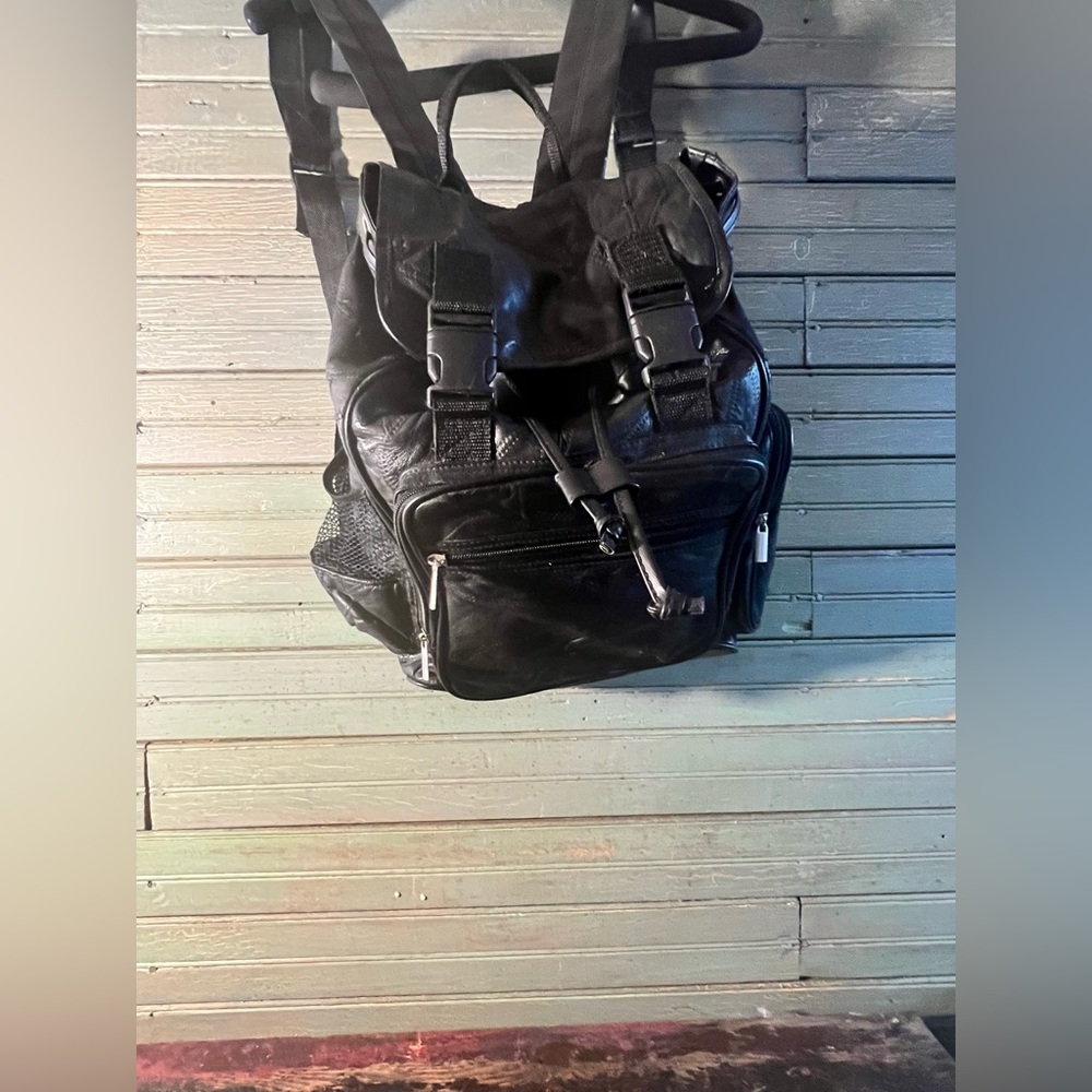 Leather book bag